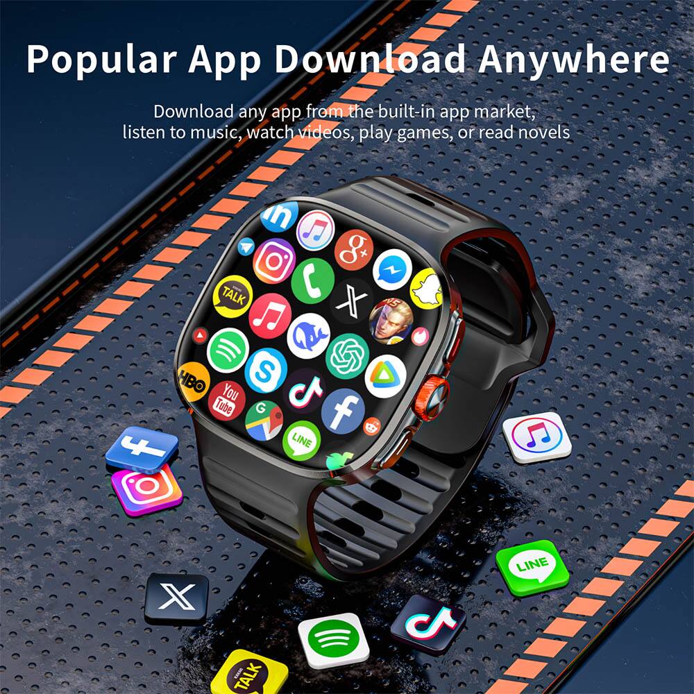 Popular App Download Anywhere  
Download any app from the built-in app market, listen to music, watch videos, play games, or read novels