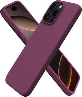 Ornarto - Designed for iPhone 16 Pro Max Case 6.9", Liquid Silicone Full Covered Protective Case - Wine Red