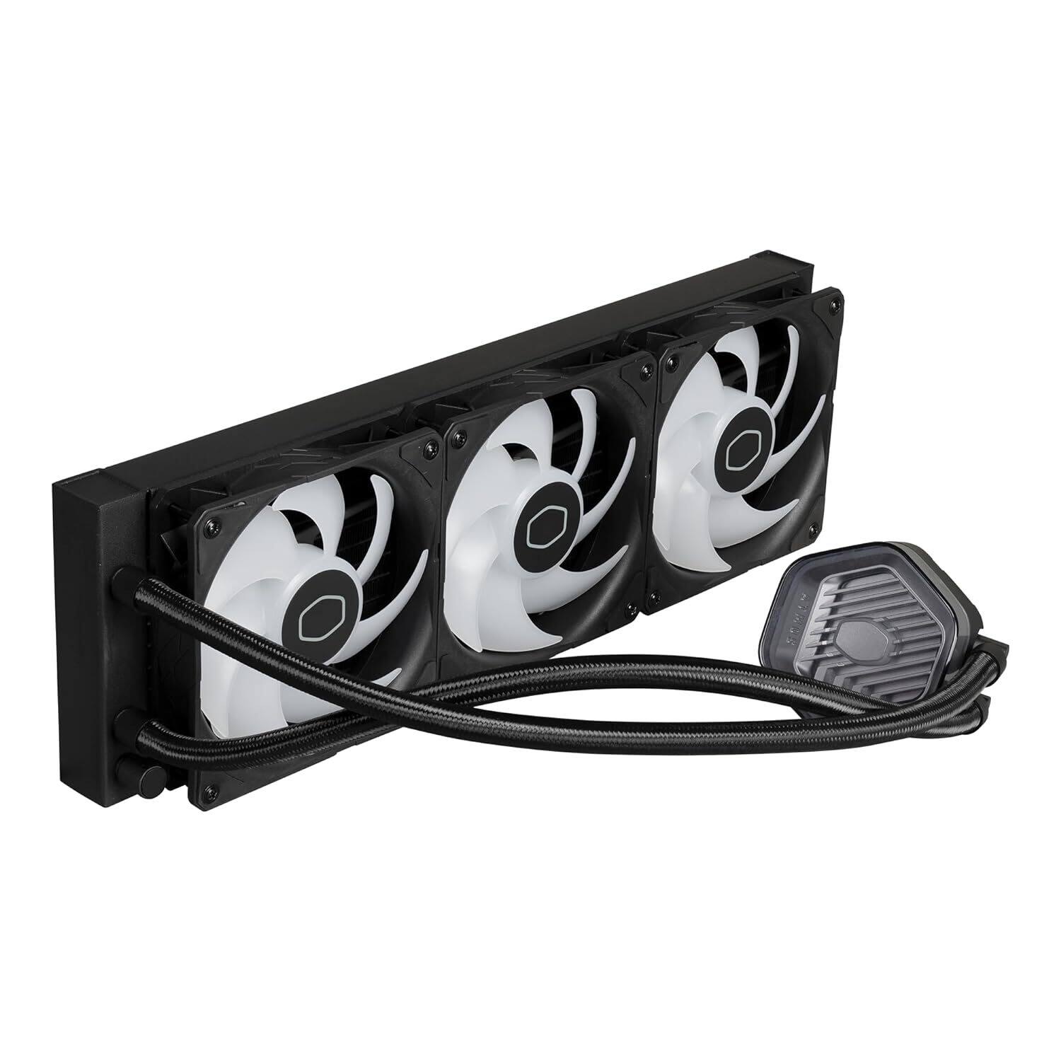Alt View 1. Cooler Master - Cooler Master MLX-D36M-A25PZ-R1 360 Atmos High Performance Close-Loop AIO Liquid Cooler - Black.