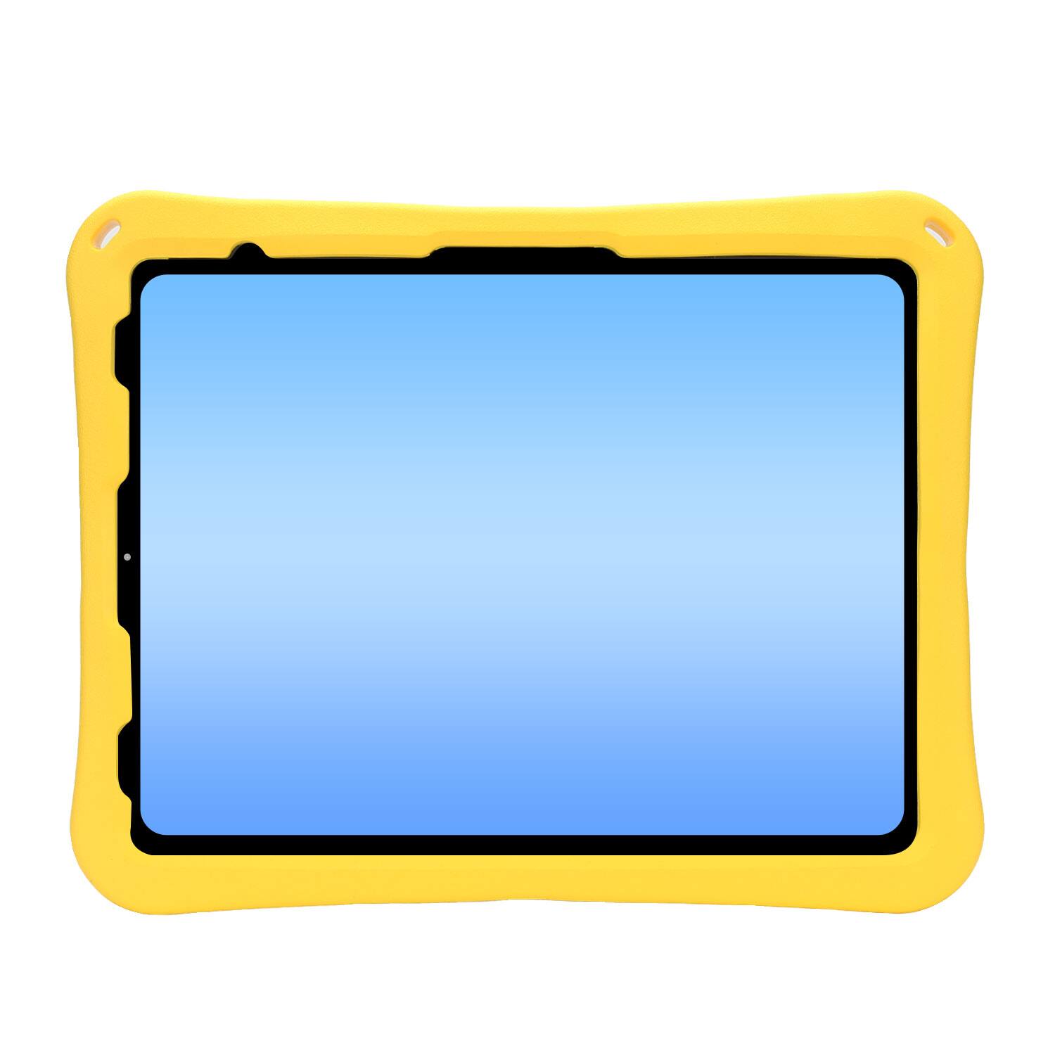 Alt View 1. Dteck - for Apple iPad Air (M4) 13" 2026/(M3) 2025/(M2) 2024 Rugged Case,Shockproof Heavy Duty EVA Cover with Rotating Stand - Yellow.