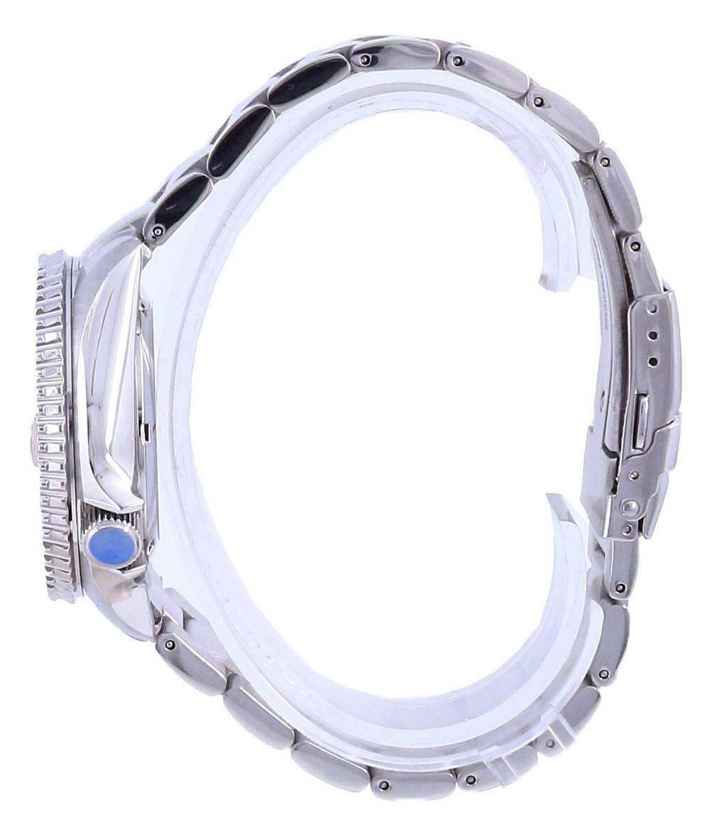 Left. RATIO - FreeDiver Orange Dial Sapphire Crystal Stainless Steel Automatic RTB214 200M Men's Watch - silver and orange.