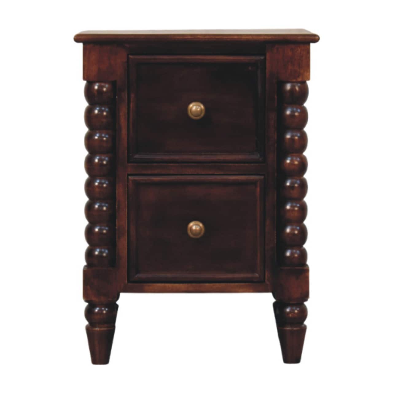 Artisan Furniture - Solid Wood Bexley Spindle Bedside - Brown