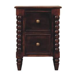 Artisan Furniture - Solid Wood Bexley Spindle Bedside - Brown