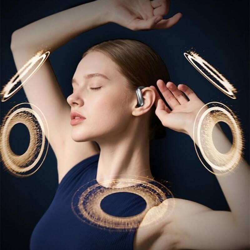 Alt View 1. SKRAN - Ear Buds Wireless Earbuds Bluetooth Headphones with Controls, Sports Earphones for Running Workout Gym - Gray.