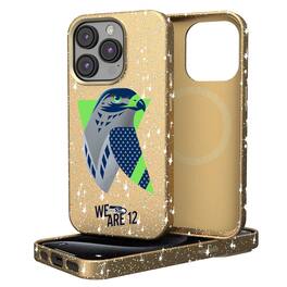 Keyscaper - NFL - Seattle Seahawks 2024 Illustrated Limited Edition Bling iPhone Case - 15 - Gold