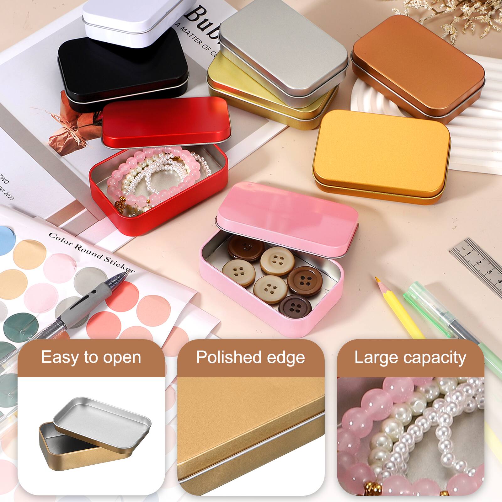 A Matter Bub. OF C WO 2028 Color Round Sticker - I 2 F 2 PEDN

Easy to open
Polished edge
Large capacity