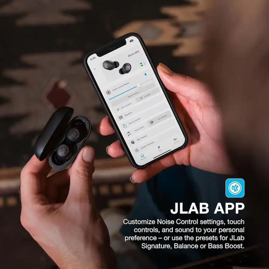 Jlab Rubber Control JLab JBuds ANC 3 True Wireless Earbuds Black EBJBANCRBLK82 - Best Buy