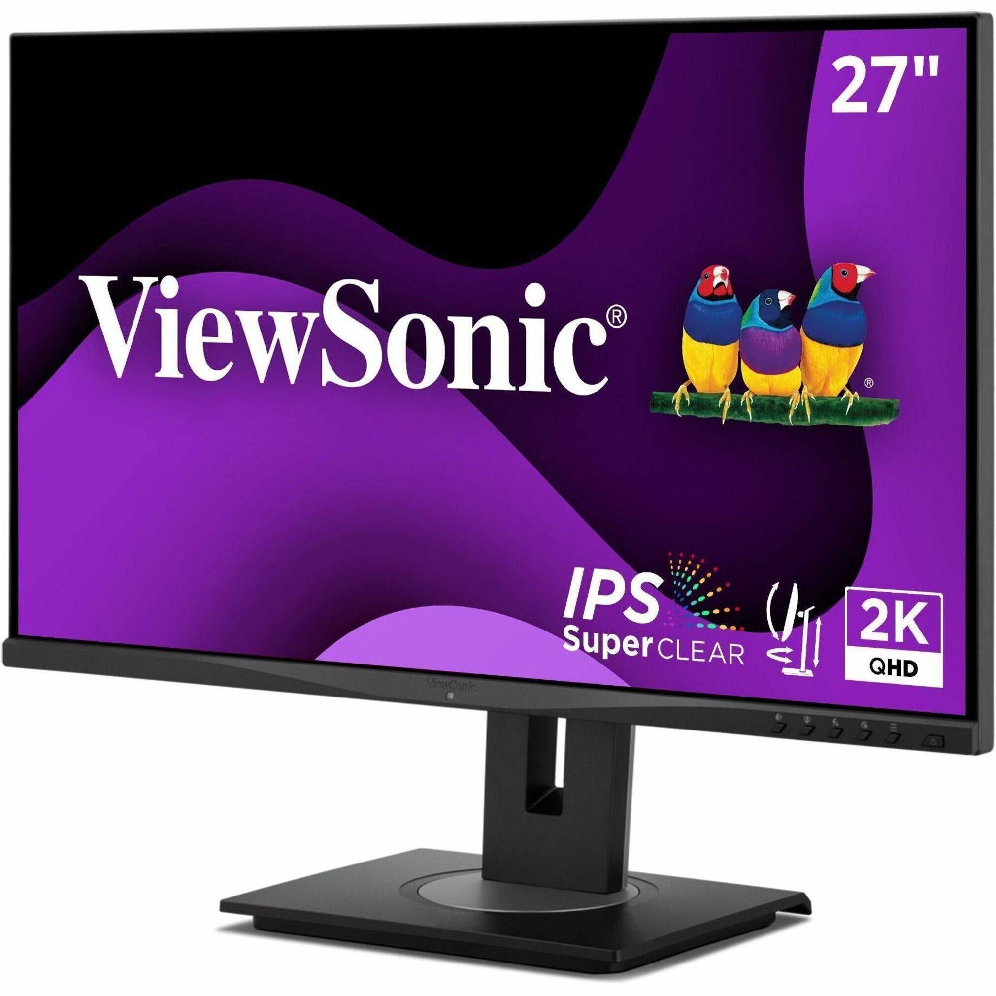 ViewSonic VG2748A 2K 27 IPS QHD Ergonomic Ambient Light