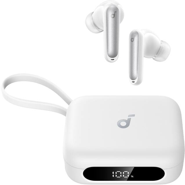 Soundcore - by Anker P41i Bluetooth Wireless In Ear Earbuds with Portable USB-C 3,000mAh Phone Charger - White