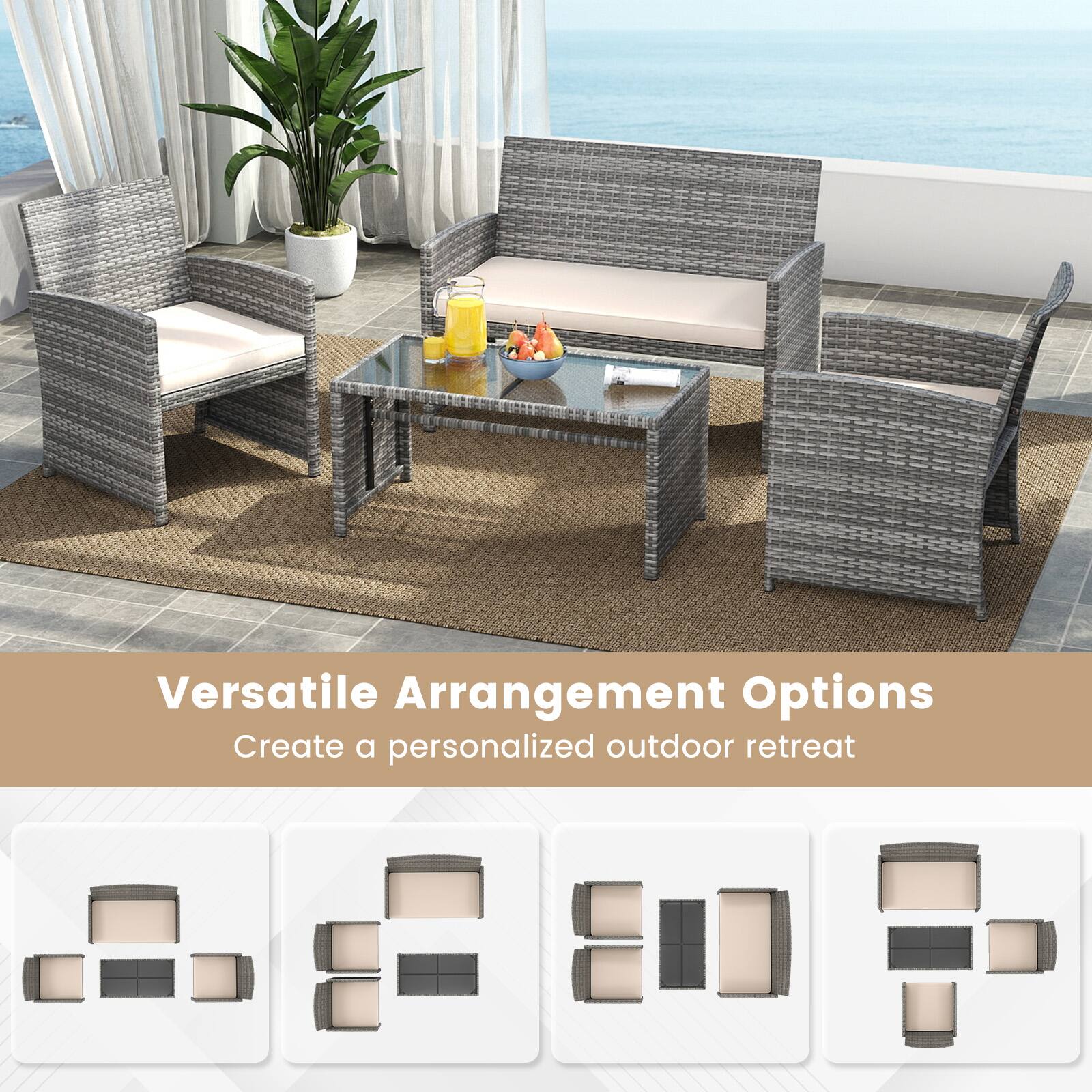 Versatile Arrangement Options  
Create a personalized outdoor retreat