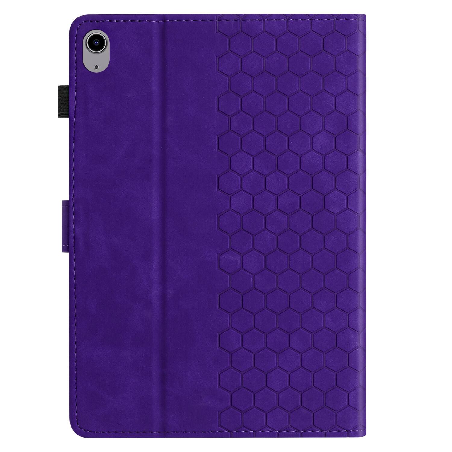 Alt View 2. Dteck - Embossed Folio Case for Apple iPad mini (A17 Pro) 2024 / iPad mini 7th/6th Gen,Faux Leather Card Slots Stand Cover - Purple.
