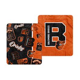 Logo Brands - Baltimore Orioles 50" x 60" Dream Weave Throw Blanket - Black