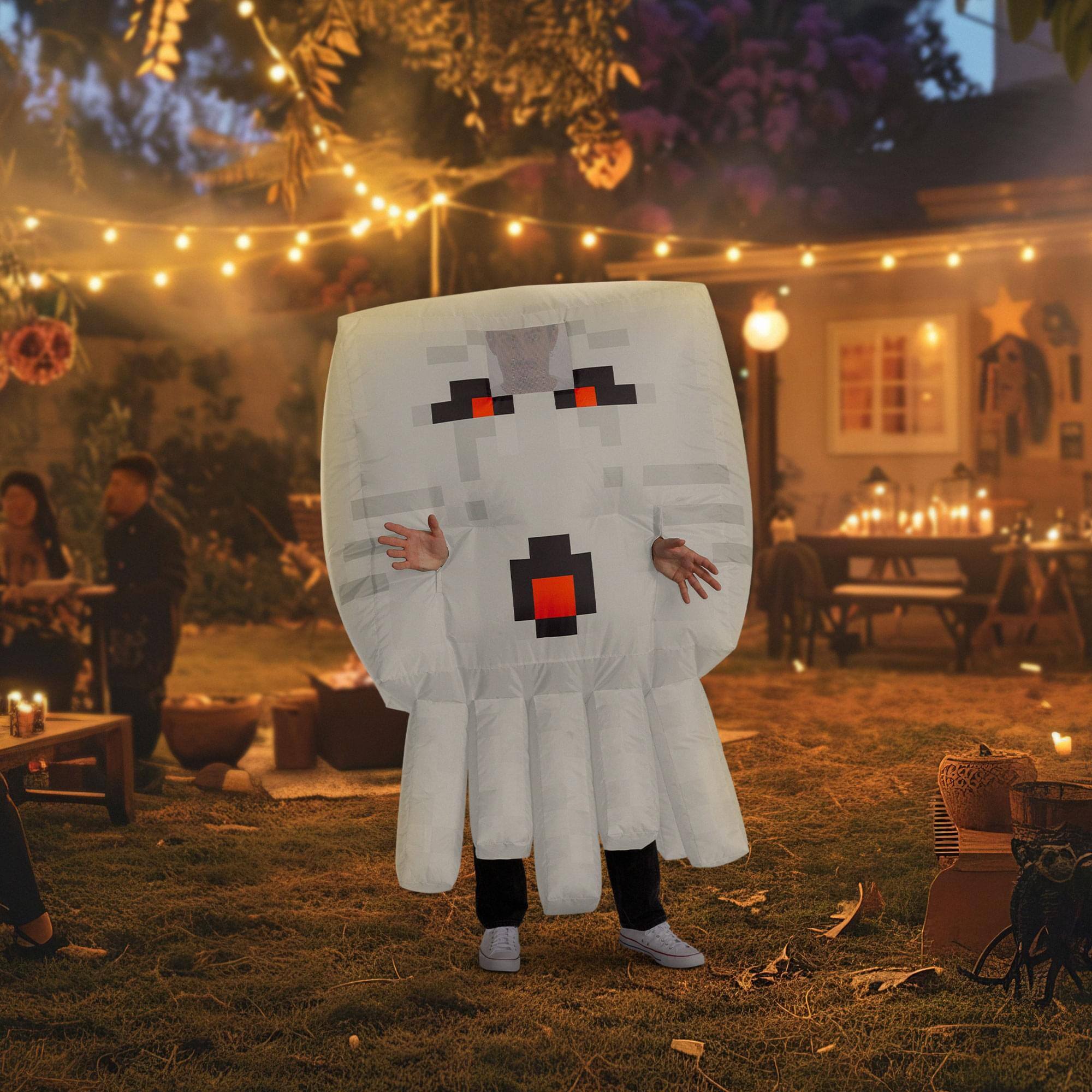 Alt View 4. Disguise - Minecraft Ghast Inflatable Adult Costume | One Size Fits Most - Black.