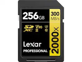 Lexar - 256GB Professional 2000x UHS-II SDXC Memory Card
