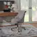 Alt View 18. Linon Home Décor - Scotmar Plush Button-Tufted Adjustable Office Chair With Wood Base - Light Gray.
