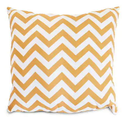 Front. Majestic Home - Pillow 24x24 Chevron Yellow - Yellow.