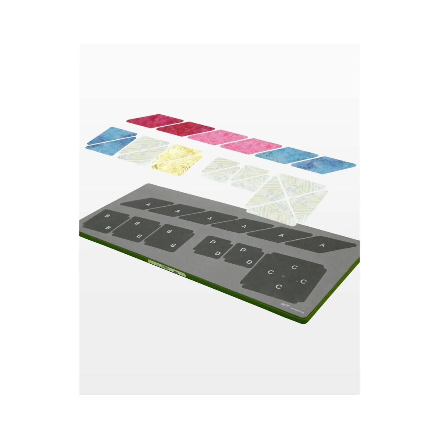 Back. AccuQuilt - GO! Carpenter's Wheel-18 Finished Die - Multicolor.