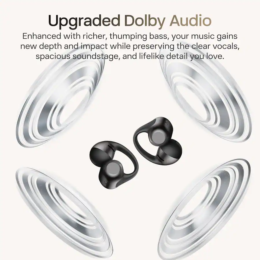 Upgraded Dolby Audio
Enhanced with richer, thumping bass, your music gains new depth and impact while preserving the clear vocals, spacious soundstage, and lifelike detail you love.