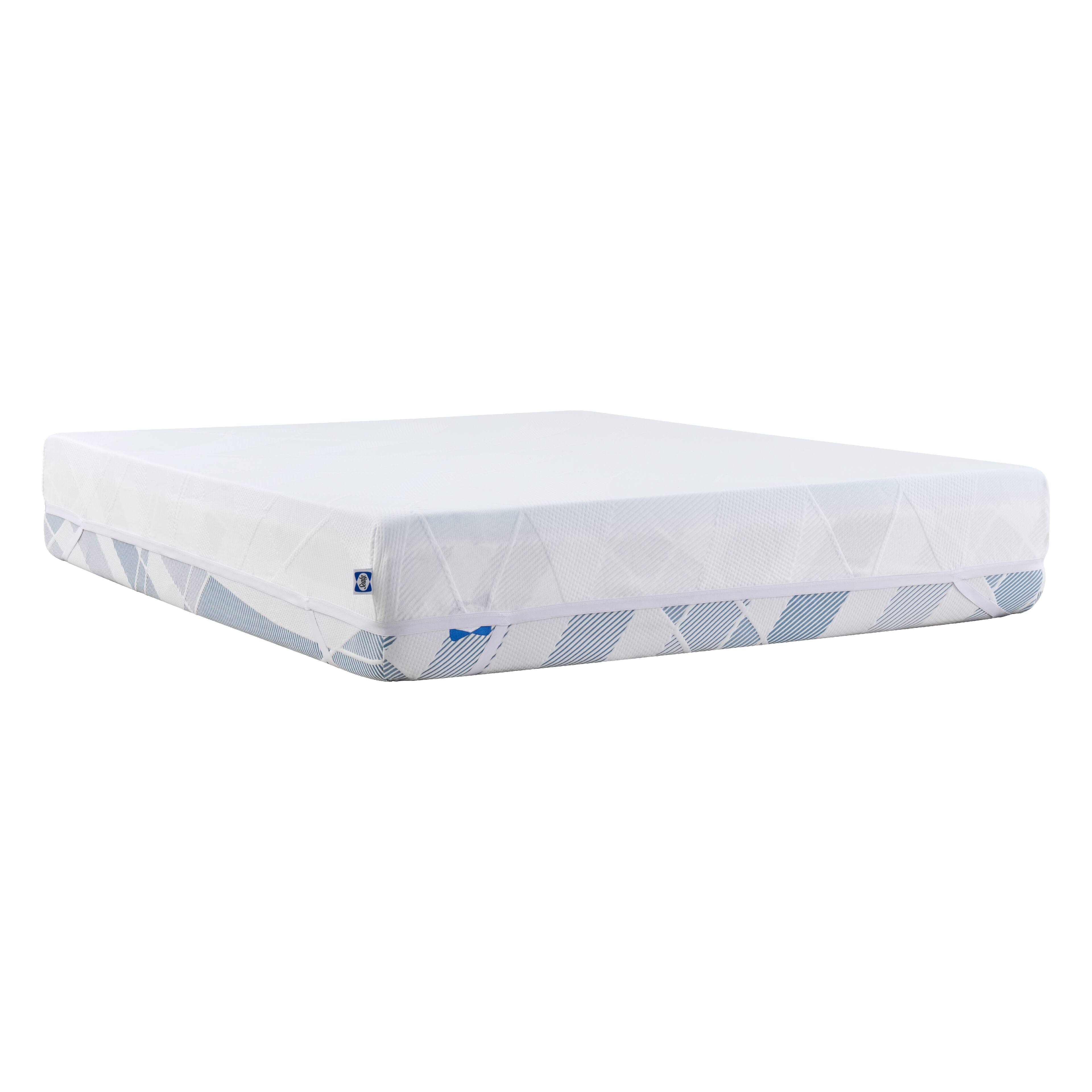 Alt View 14. Sealy - Dreamlife 2” Gel Memory Foam Mattress Topper with Cooling Cover, King - Blue.