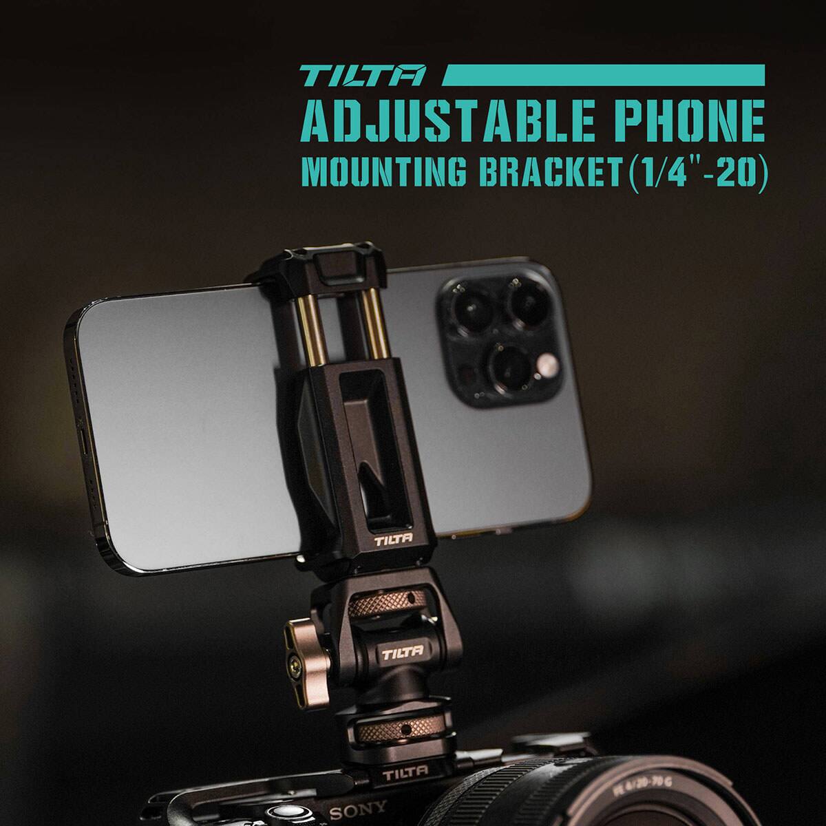TILTA ADJUSTABLE PHONE MOUNTING BRACKET (1/4"-20)