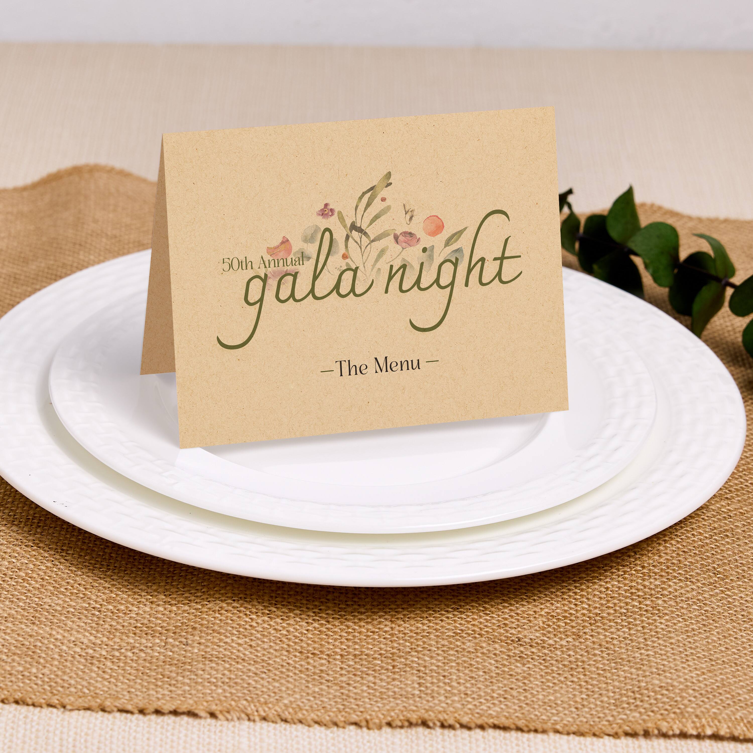 50th Annual Gala Night  
— The Menu —