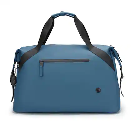 Front. Swissdigital Design - SwissDigital SD5533-16 Lamone Dark Blue Travel Duffle Bag with RFID Protection - Dark Blue.
