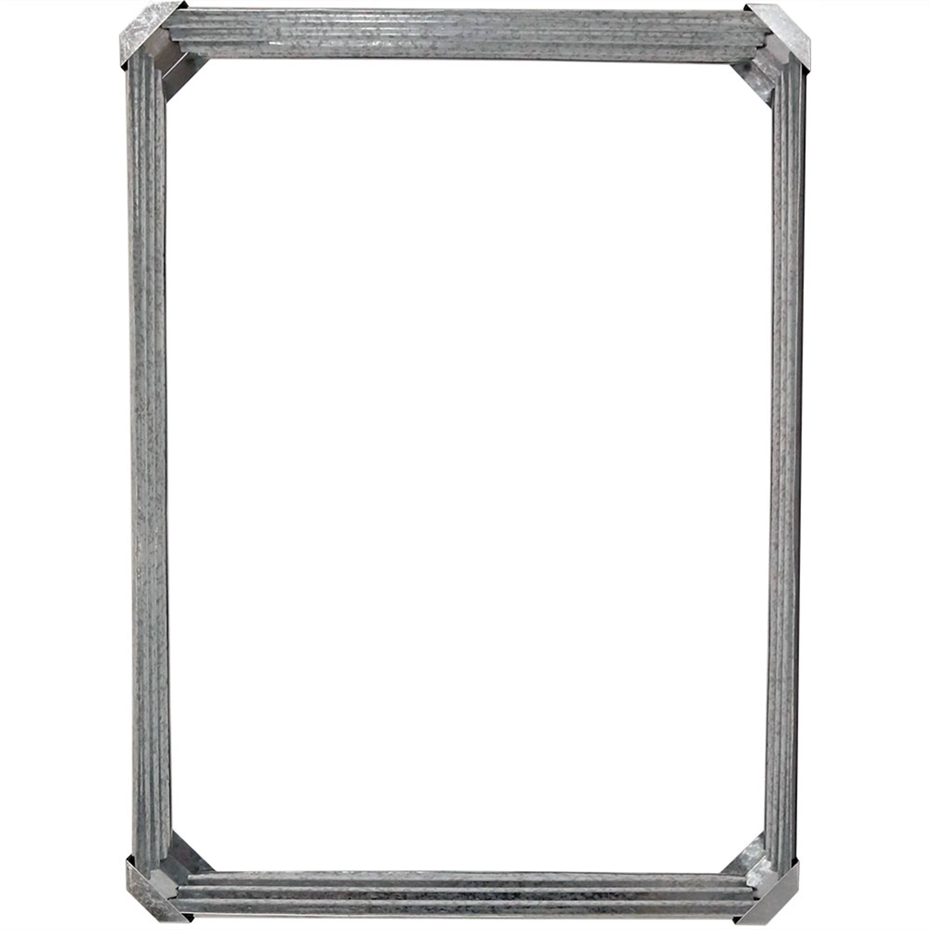 Alt View 8. Sunnydaze - Galvanized Steel Rectangle Raised Garden Bed - 48 in - Silver.