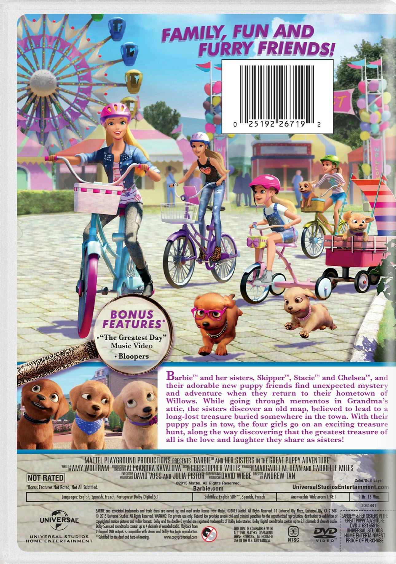 Angle. Barbie and Her Sisters in the Great Puppy Adventure [DVD].