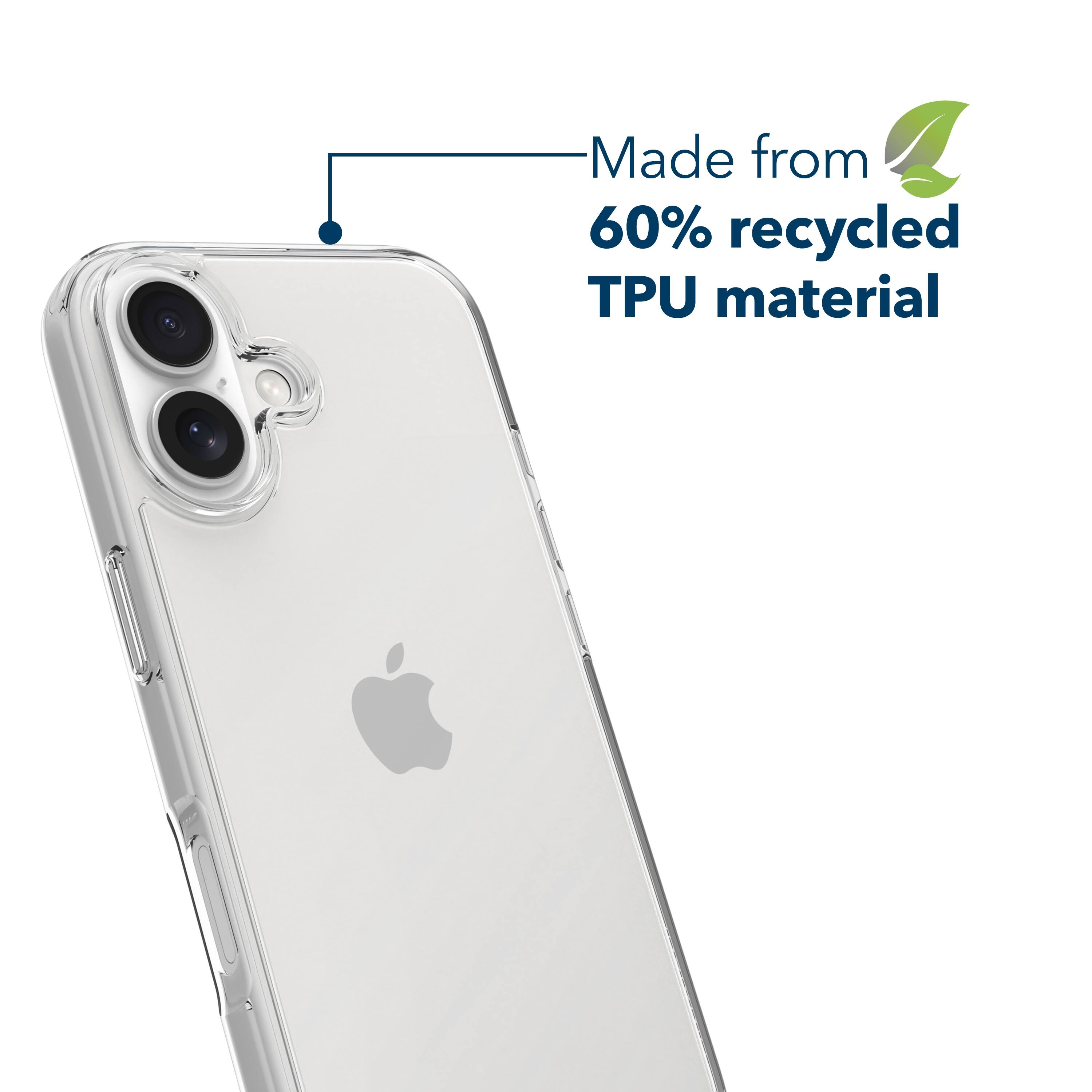 Made from 60% recycled TPU material
