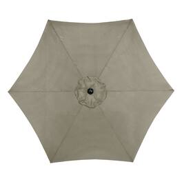 Living Accents - 9 ft. Tiltable Taupe Market Umbrella