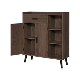 Mullets Homeiances - FREESTANDING MID-CENTURY WOODEN CABINET - Oak