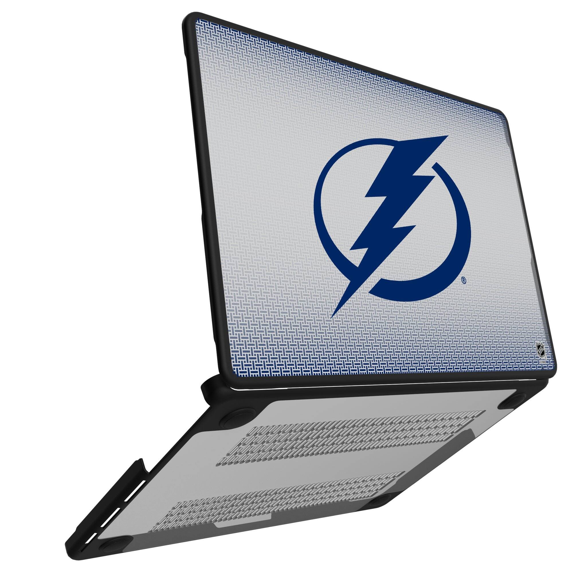 Alt View 1. Keyscaper - Tampa Bay Lightning Linen MacBook Case - Pro 14 in - Multicolor.