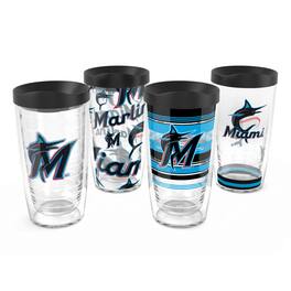 Tervis - Miami Marlins Four-Pack 16oz. Classic Tumbler Set - Multicolor