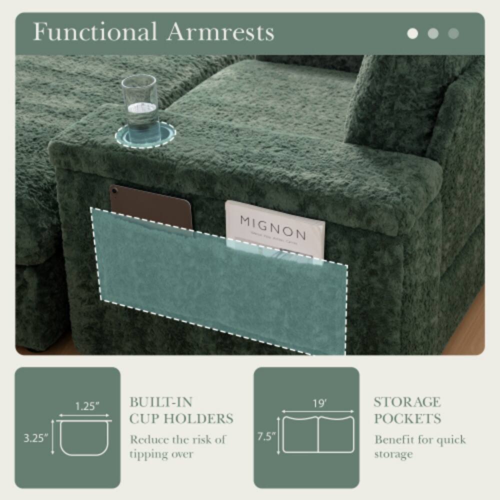 Functional Armrests

MIGNON

3.25" 1.25" BUILT-IN CUP HOLDERS
Reduce the risk of tipping over

19" STORAGE POCKETS
Benefit for quick storage