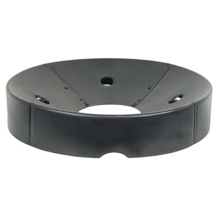 Front. Power Systems - Ball Base – Durable Exercise Ball Base with Stability & Band Openings - Black.