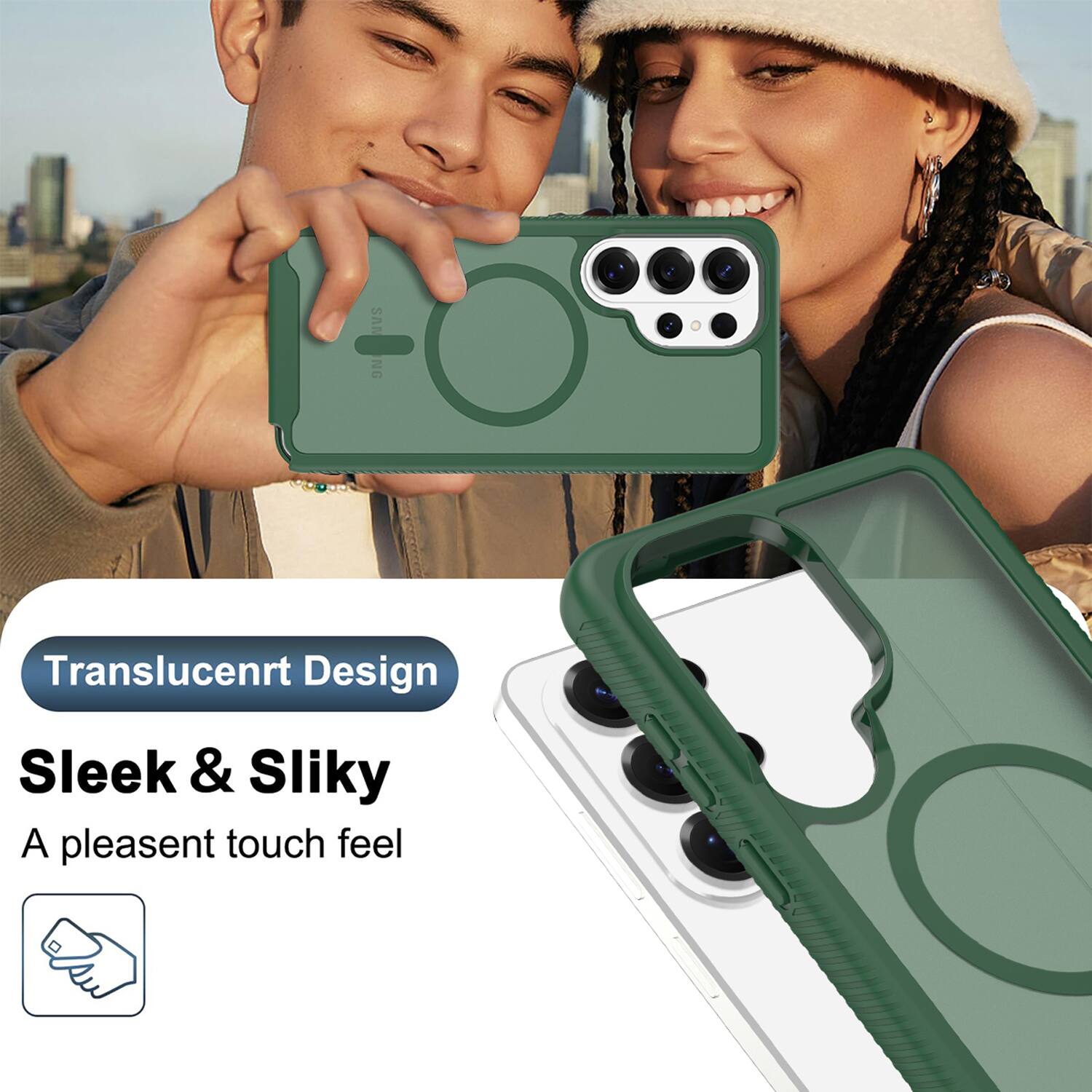 Translucent Design  
Sleek & Silky  
A pleasant touch feel