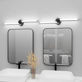 HM 1810 - Led Bathroom Light Fixtures Inch w Ip Modern Vanity Energy efficient k Cool Dimmable Lighting Over Mirror - 5700K 30 inch-2pack