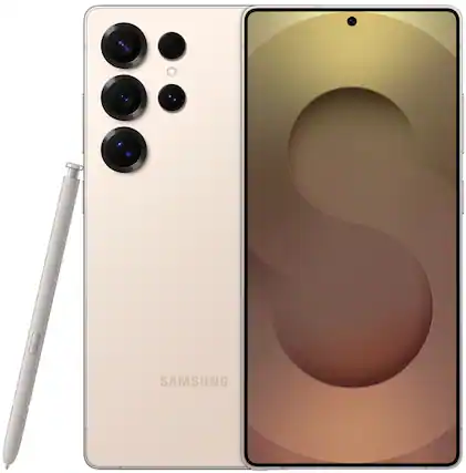 Front. Samsung - Samsung Galaxy S25 Ultra 512GB S938U Unlocked - Titanium Pinkgold.