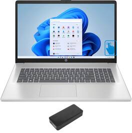 HP - 17-CP3035cl Laptop 17.3 HD+ (AMD Ryzen 5 7530U, 32GB DDR4, 2TB PCIe SSD, AMD Radeon, Win 11 Pro) - Silver