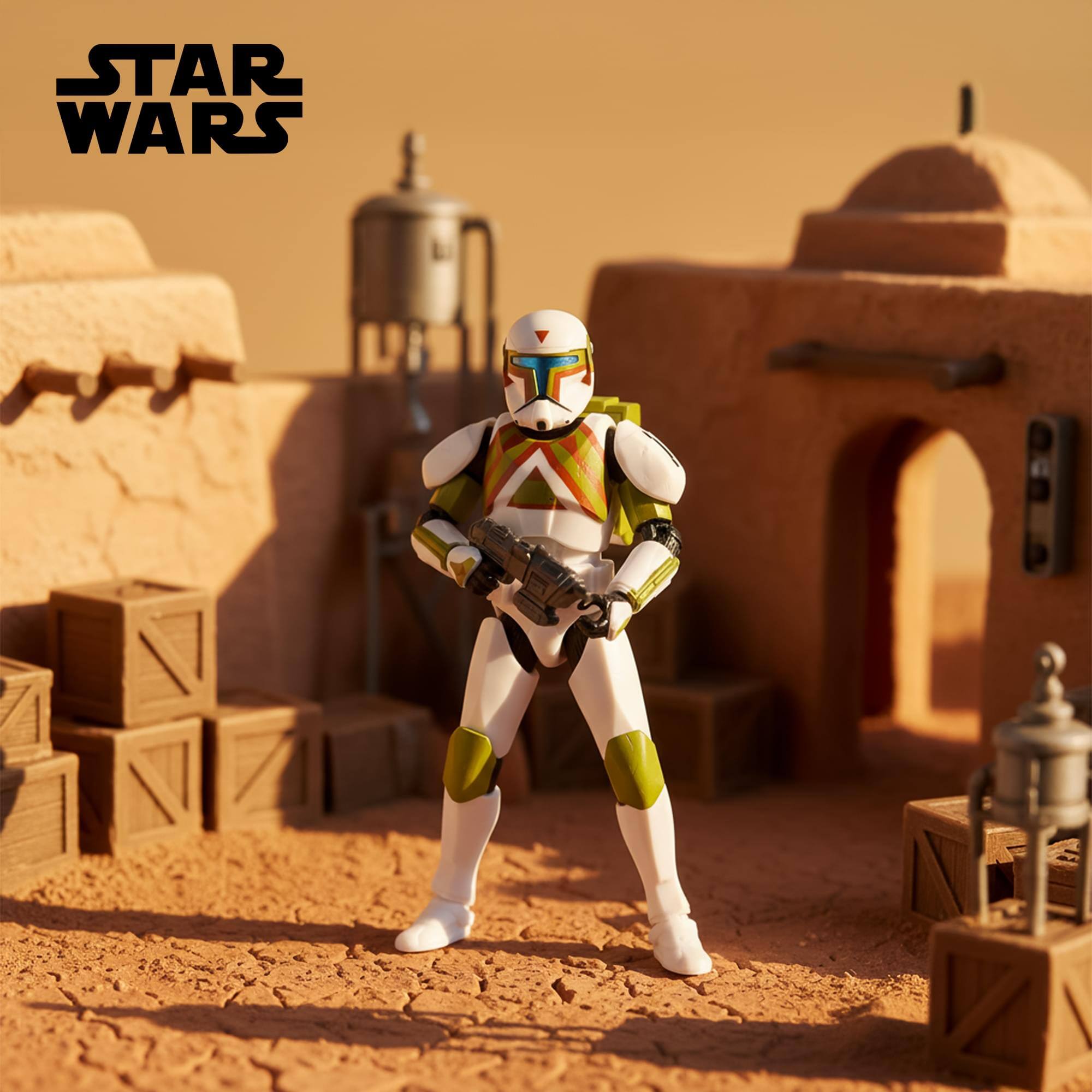 Hasbro Star Wars 6 Inch Urban Fighter Clone Commando and B1 Battle