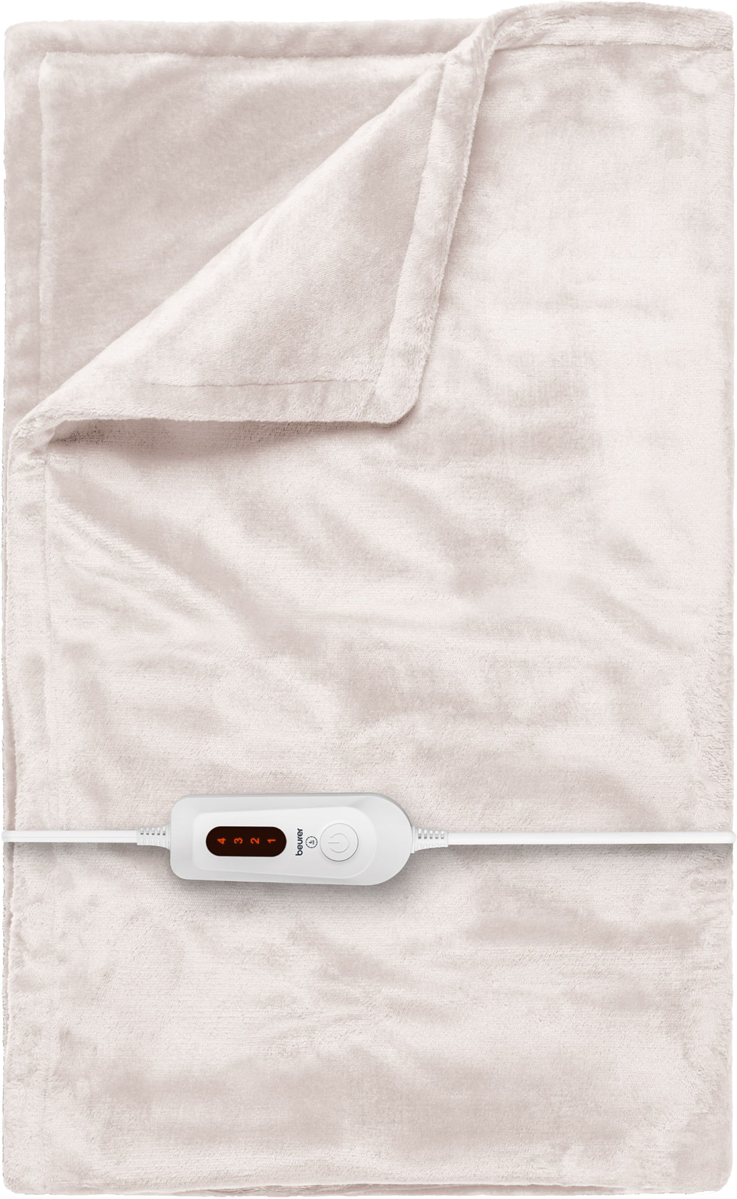 Front. Beurer - Super-Cozy Heated Blanket - Cream.