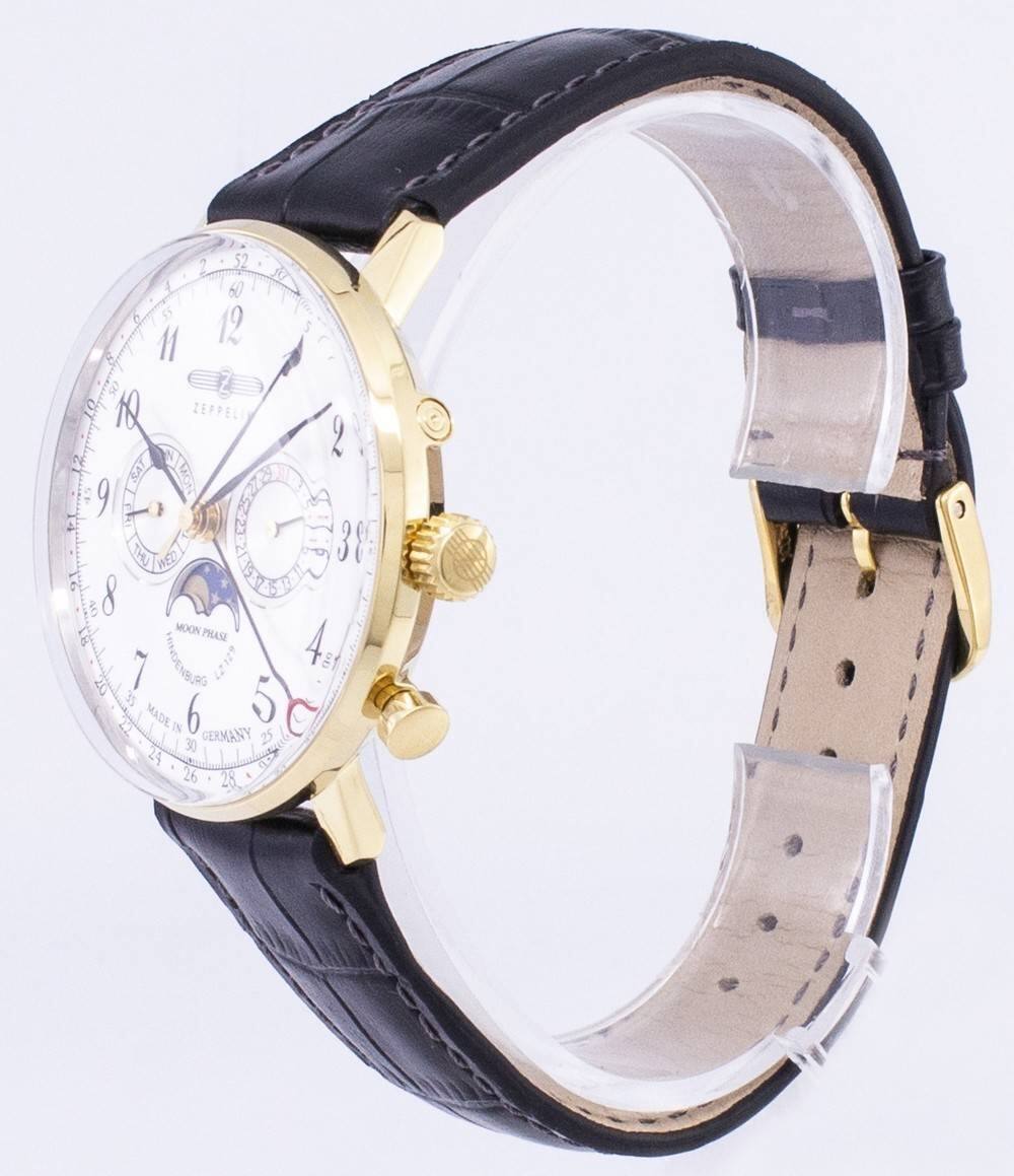 2 52 M 1 60 i 11 12 Os 2 1.0 1 ZEPPELIN W 2 12 SAT SLOR 9 MON P I 1 NESTS WED 38 3 G 40 8 MOON PHASE B1 4 7 MINDENBEO 15/5 O TO 9G 22 MADE 6 5 C 1S GERMANY 25 30 24 A 26 28

Corrected text from the image:

- ZEPPELIN
- MOON PHASE
- MADE IN GERMANY
- 25 30 24 A 26 28