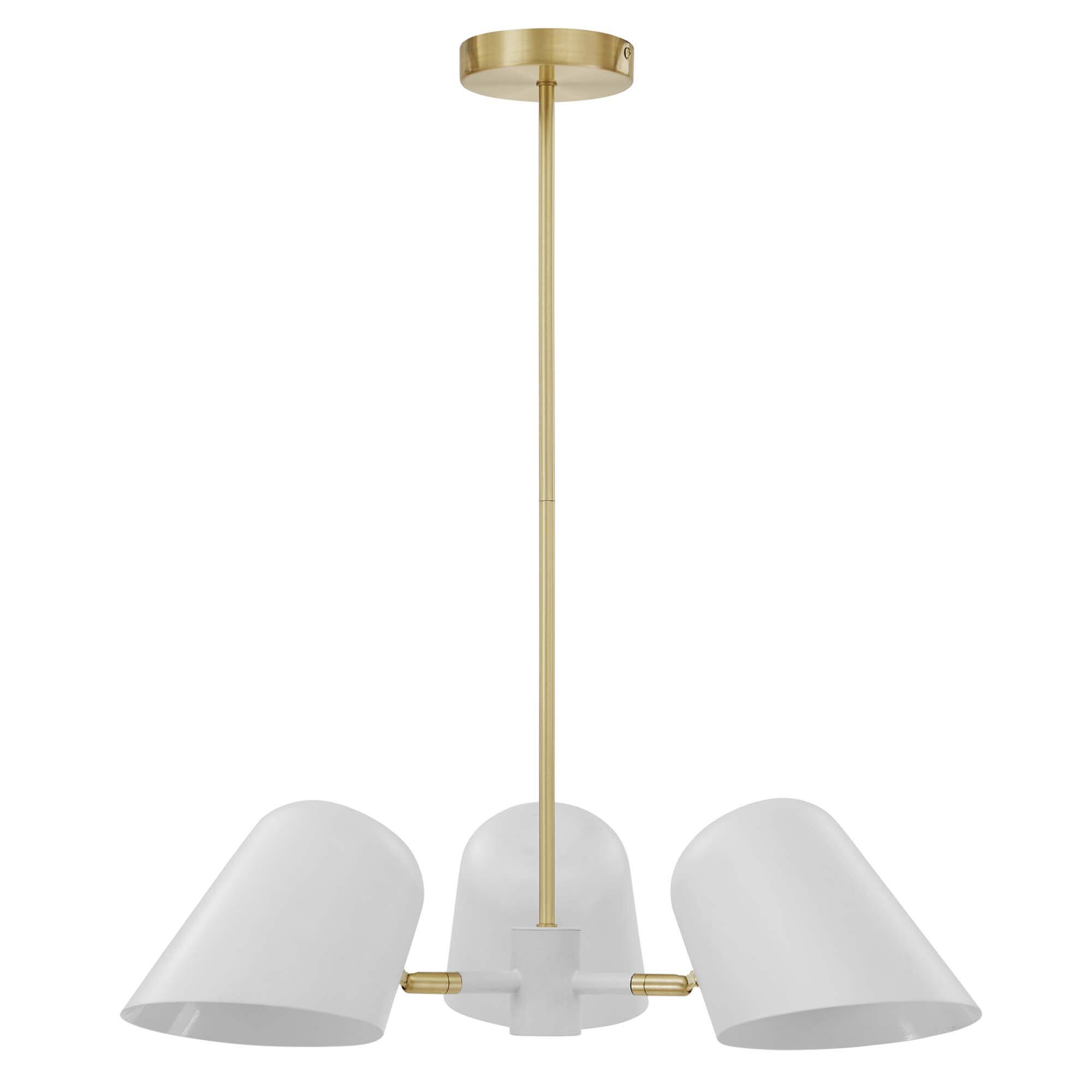 Alt View 2. Modway - Briana 3-Light Pendant Light by Modway - White.