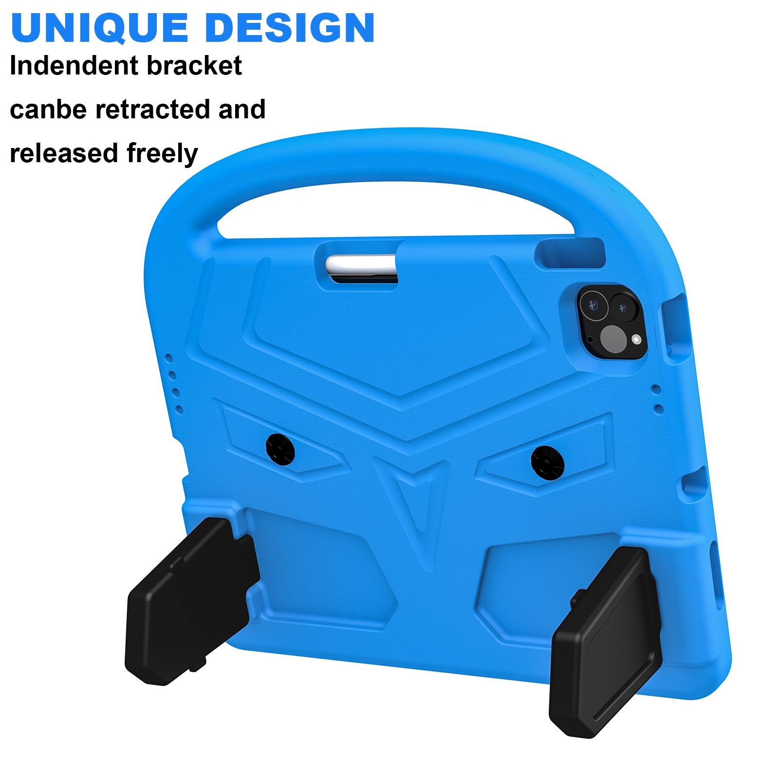 UNIQUE DESIGN  
Independent bracket  
can be retracted and released freely