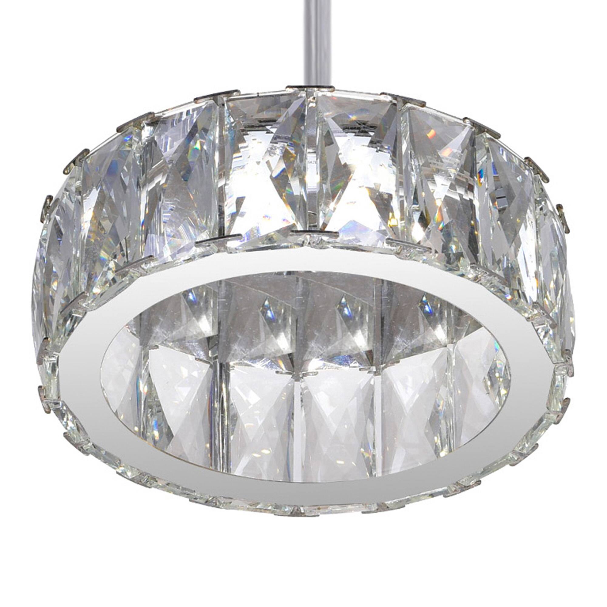 Back. CWI Lighting - Milan LED Mini Pendant With Chrome Finish - Chrome.