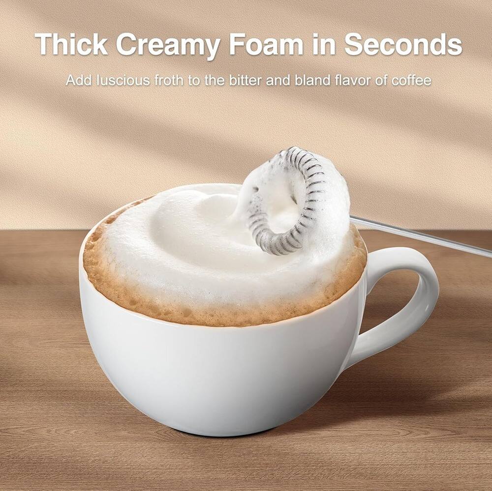 Thick Creamy Foam in Seconds

Add luscious froth to the bitter and bland flavor of coffee