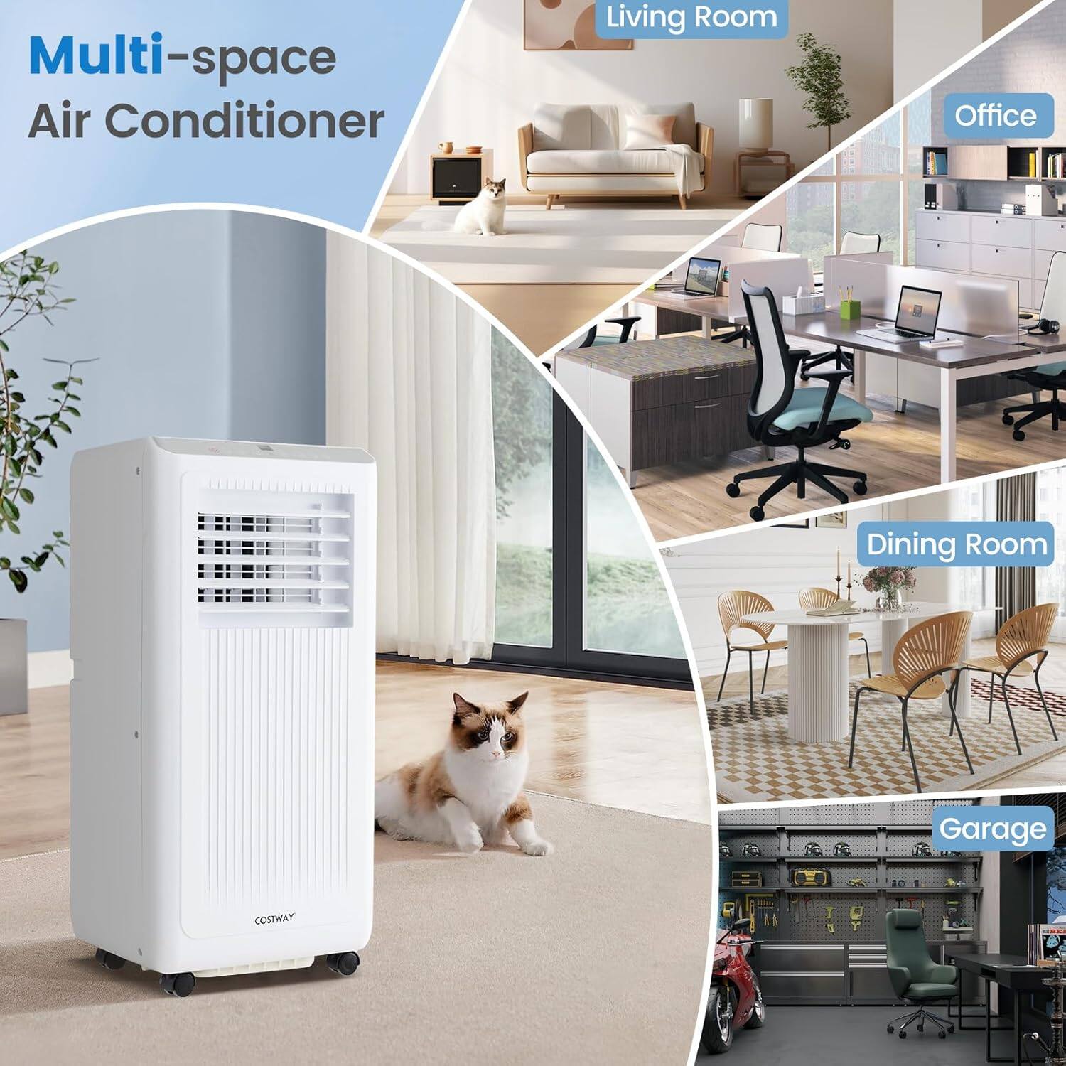 Multi-space Air Conditioner

Living Room  
Office  
Dining Room  
Garage  

COSTWAY
