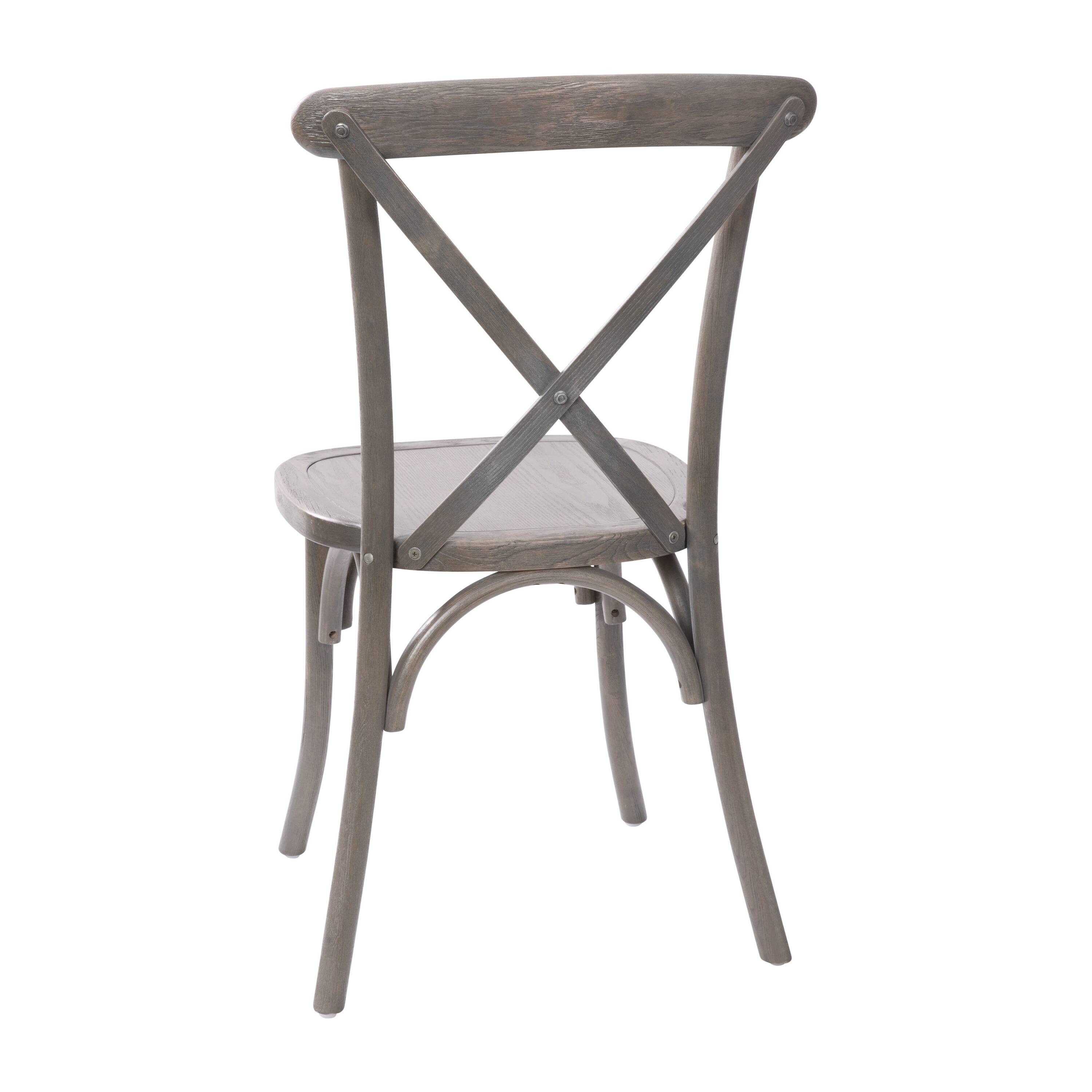 Alt View 8. Emma + Oliver - X-Back Chair - Grey.