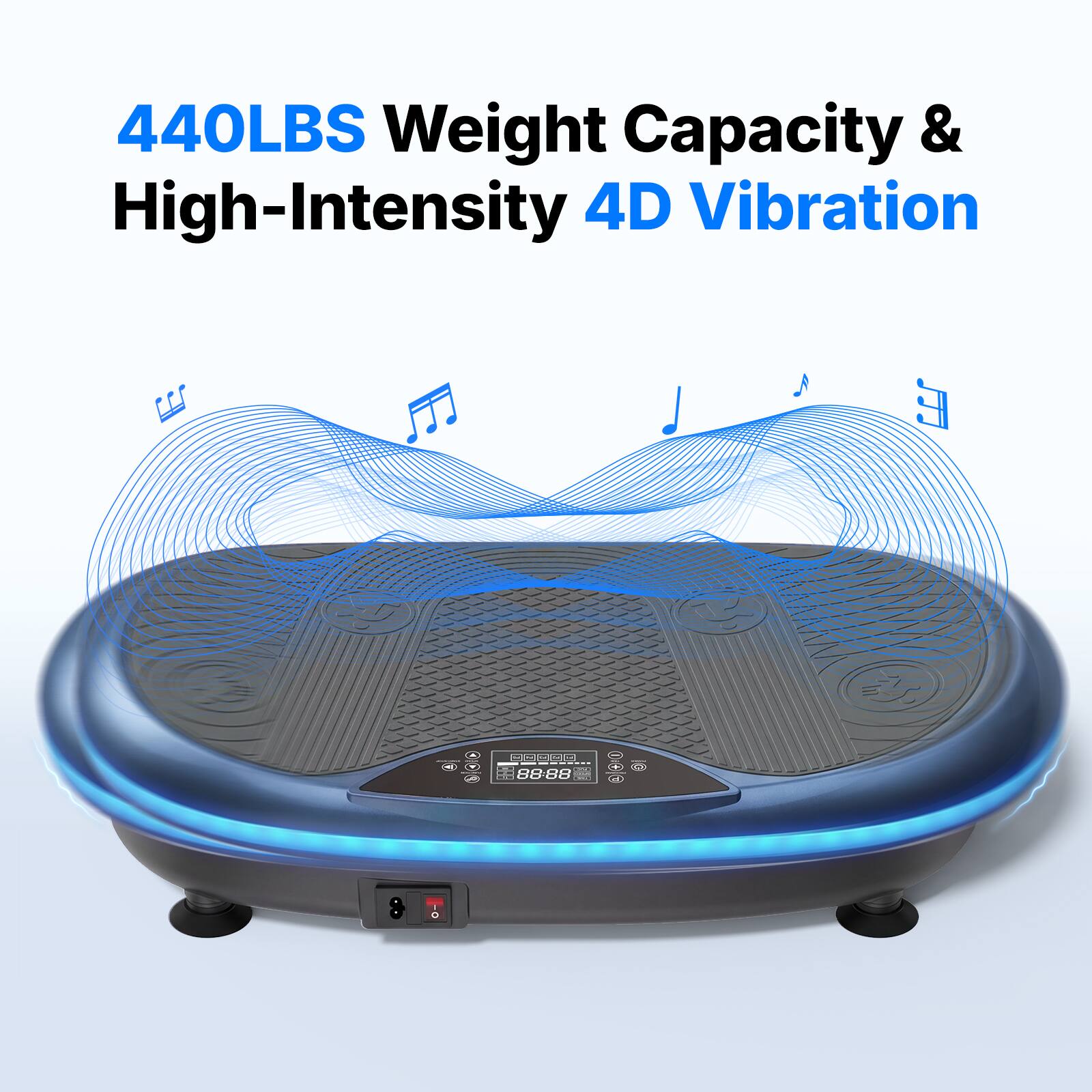 440LBS Weight Capacity & High-Intensity 4D Vibration