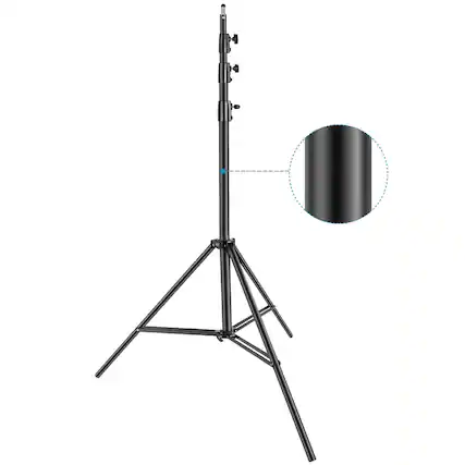 Front. Neewer - Heavy-Duty 13ft C-Stand, 22lb Load Capacity, Spring Cushion, Black.